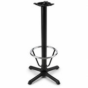 Glownary 22" x 22" Black Bar Height Column Table Base
