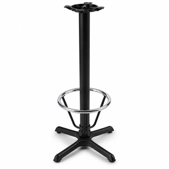 Glownary 22" x 22" Black Bar Height Column Table Base