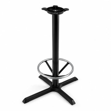 Glownary 22" x 30" Black Steel Bar Height Cross Table Base