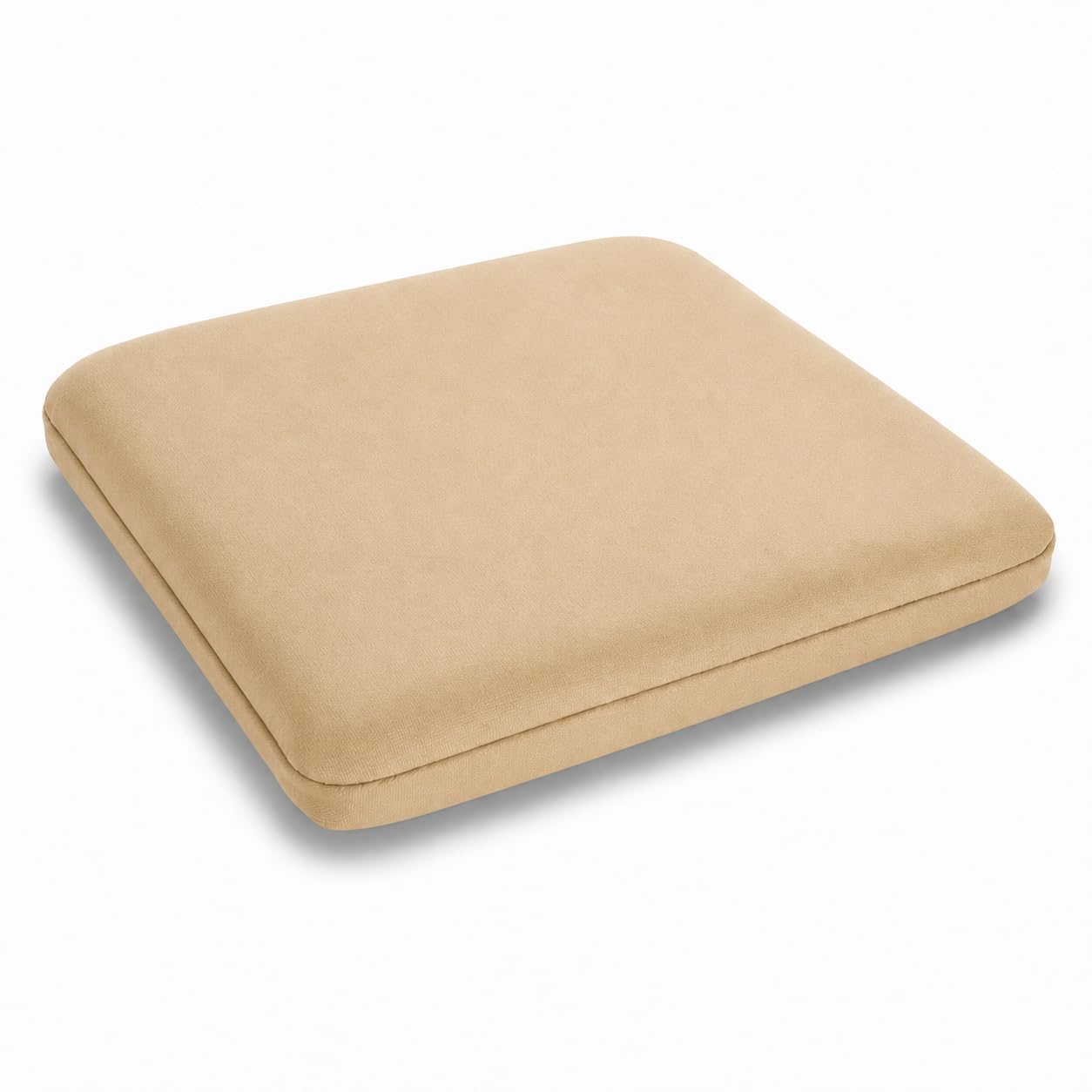 Glownary Tan Fabric Magnetic Cushion for Alloy Barstools