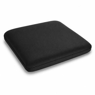 Glownary Black Fabric Magnetic Cushion for Alloy Barstools