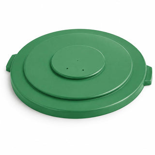 Glownary 55 Gallon Green Round Commercial Trash Can Lid