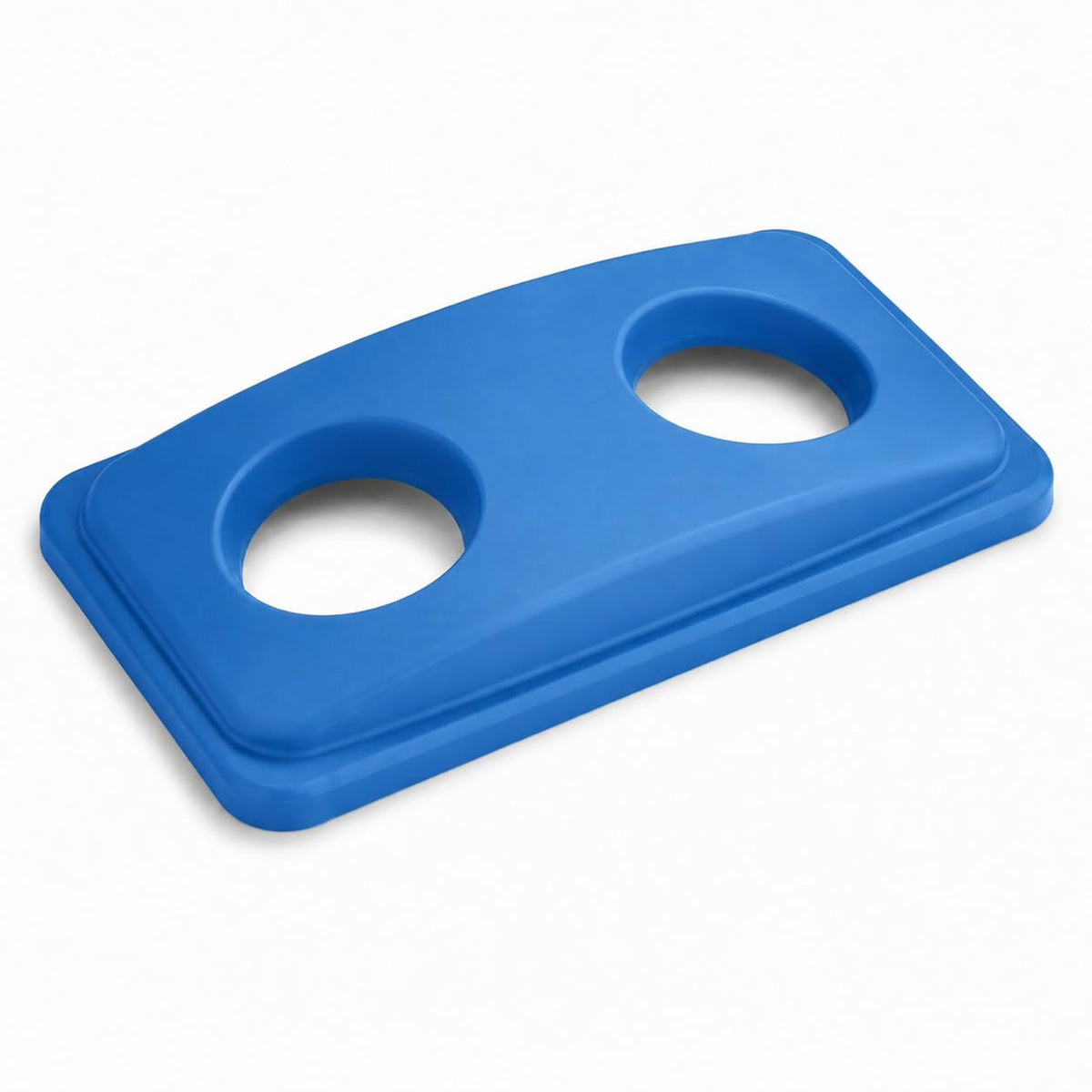 Glownary Blue Slim Rectangular Recycling Trash Can Lid