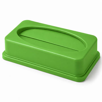 Glownary Lime Green Slim Rectangular Compost Bin Drop Shot Lid