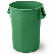 Glownary 55 Gallon Green Round Commercial Trash Can