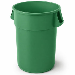 Glownary 55 Gallon Green Round Commercial Trash Can