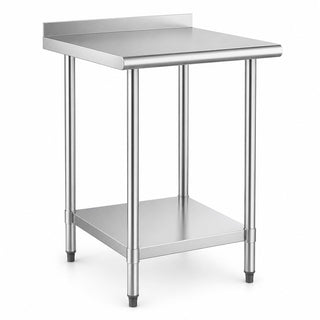 Glownary 24" x 24" 16 Gauge 430 Stainless Steel Work Table