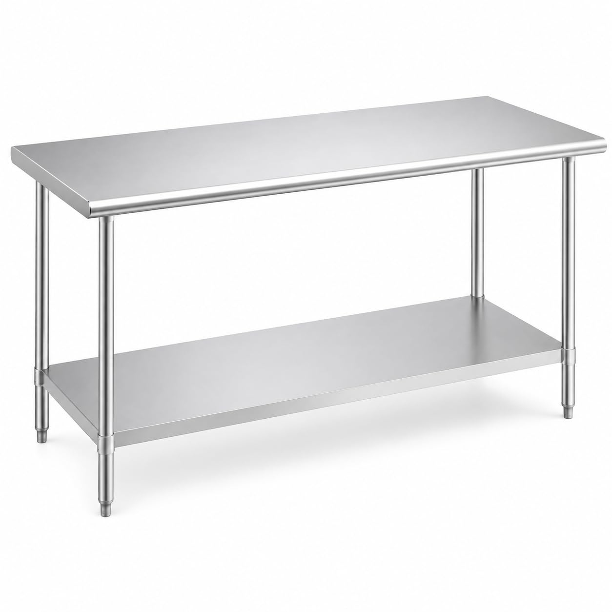 Glownary 30" x 72" 18 Gauge 430 Stainless Steel Work Table
