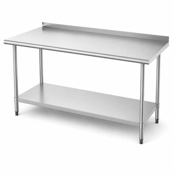 Glownary 24" x 72" 16 Gauge 430 Stainless Steel Work Table