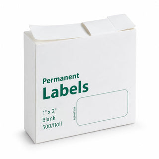 Glownary 1" x 2" Permanent Blank Labels for Food Containers