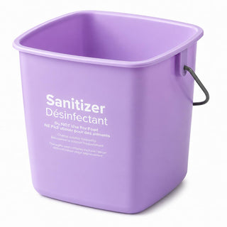 Glownary [4 Pack] King-Pail 3 Qt. Purple Allergen-Free Sanitizing Pail
