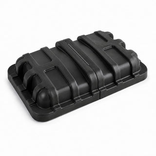 Glownary Black Lid for 16 Cubic Foot Cube Truck, MDPE