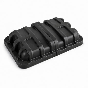 Glownary Black Lid for 16 Cubic Foot Cube Truck, MDPE