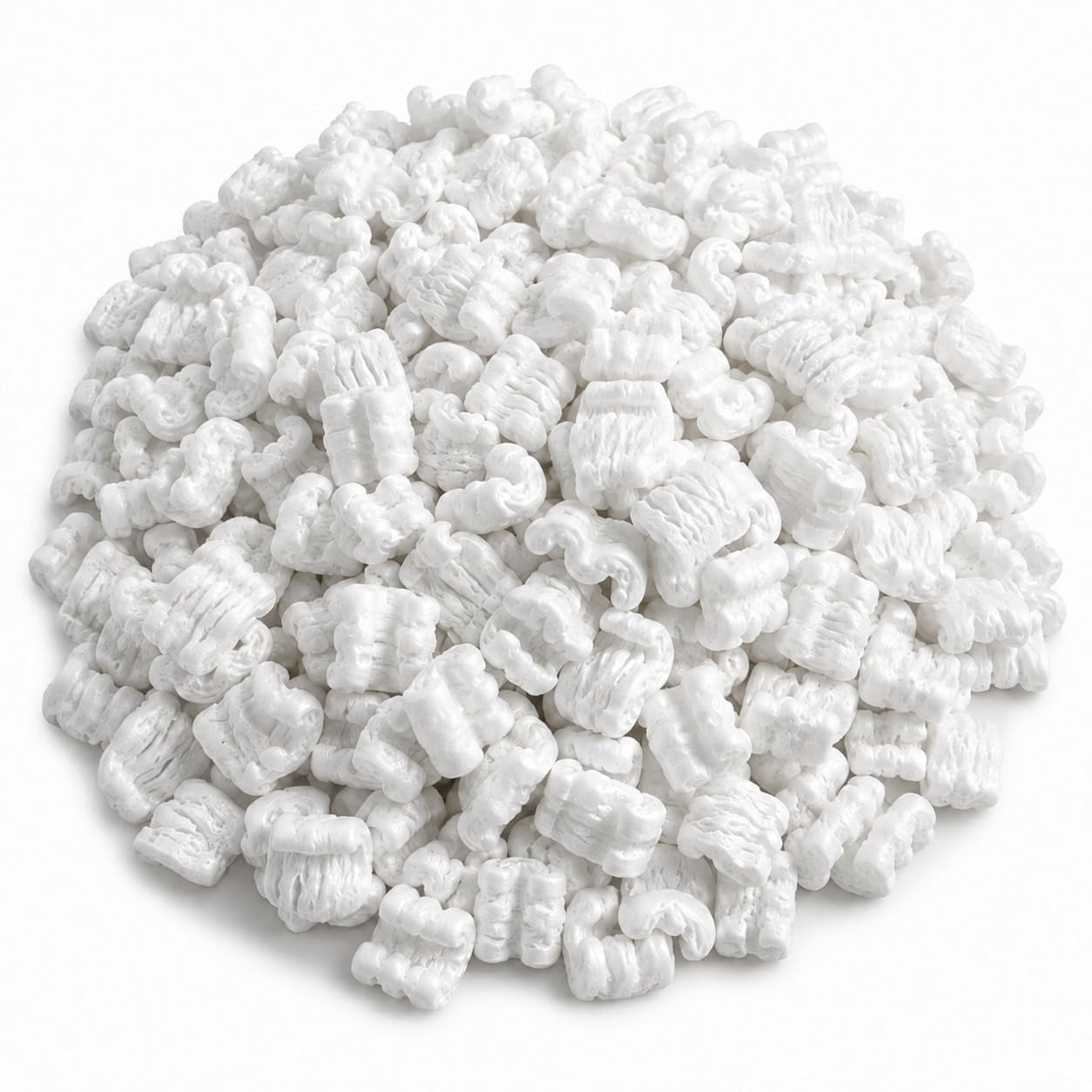 Glownary White Polystyrene Packing Peanuts 3.5 Cu. Ft.
