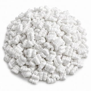 Glownary White Polystyrene Packing Peanuts 3.5 Cu. Ft.