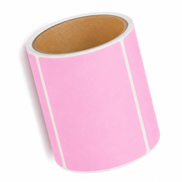 Glownary 4" x 3" Purple Thermal Transfer Permanent Label Rolls