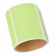 Glownary 4" x 3" Green Thermal Transfer Permanent Label Rolls