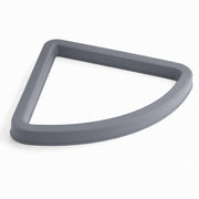 Glownary 21 Gallon Gray Corner Round Rim Top Trash Can Lid