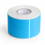 Glownary 2" x 3" Sky Blue Semi-Gloss Permanent Inventory Labels