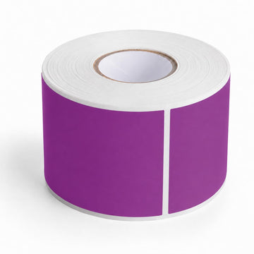 Glownary 2" x 3" Purple Semi-Gloss Permanent Inventory Labels