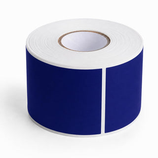 Glownary 2" x 3" Dark Blue Semi-Gloss Permanent Inventory Labels