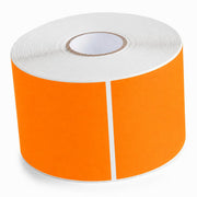 Glownary 3" x 5" Fluorescent Orange Rectangular Inventory Labels