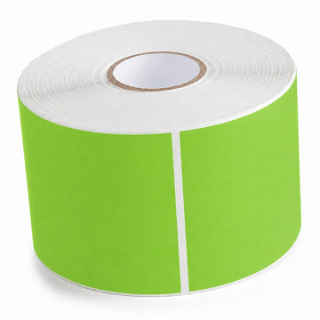 Glownary 3" x 5" Fluorescent Green Rectangular Inventory Labels