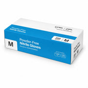 Glownary Black Disposable Nitrile Gloves 2.5 Mil Medium