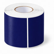 Glownary 3" x 6" Dark Blue Semi-Gloss Rectangular Inventory Labels