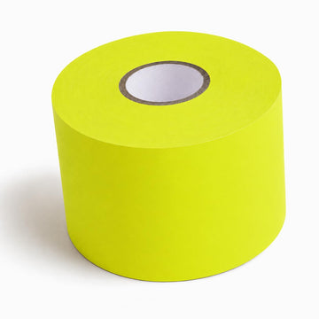 Glownary 3" x 9" Fluorescent Chartreuse Rectangular Inventory Labels