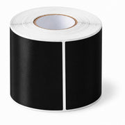 Glownary 3" x 6" Black Semi-Gloss Rectangular Inventory Labels