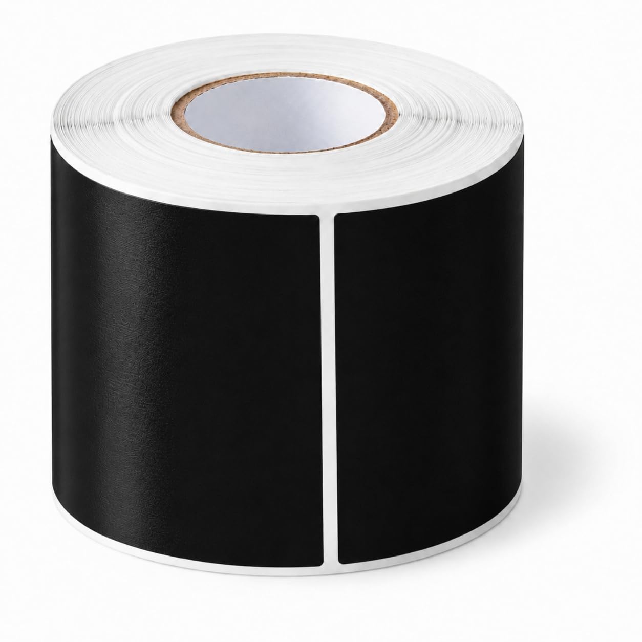 Glownary 3" x 6" Black Semi-Gloss Rectangular Inventory Labels