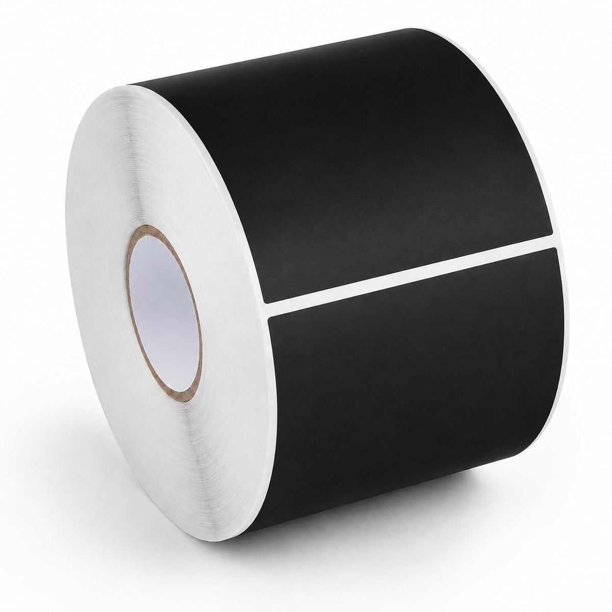 Glownary 3" x 10" Black Semi-Gloss Rectangular Inventory Labels