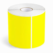 Glownary 5" x 7" Bright Yellow Semi-Gloss Permanent Inventory Labels