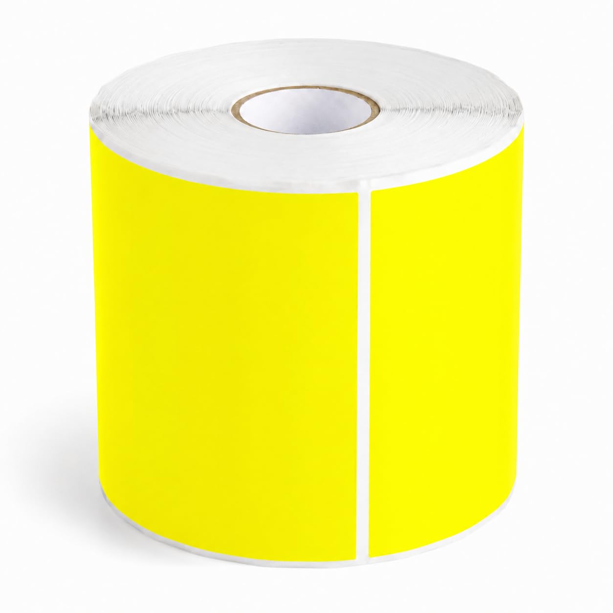 Glownary 5" x 7" Bright Yellow Semi-Gloss Permanent Inventory Labels