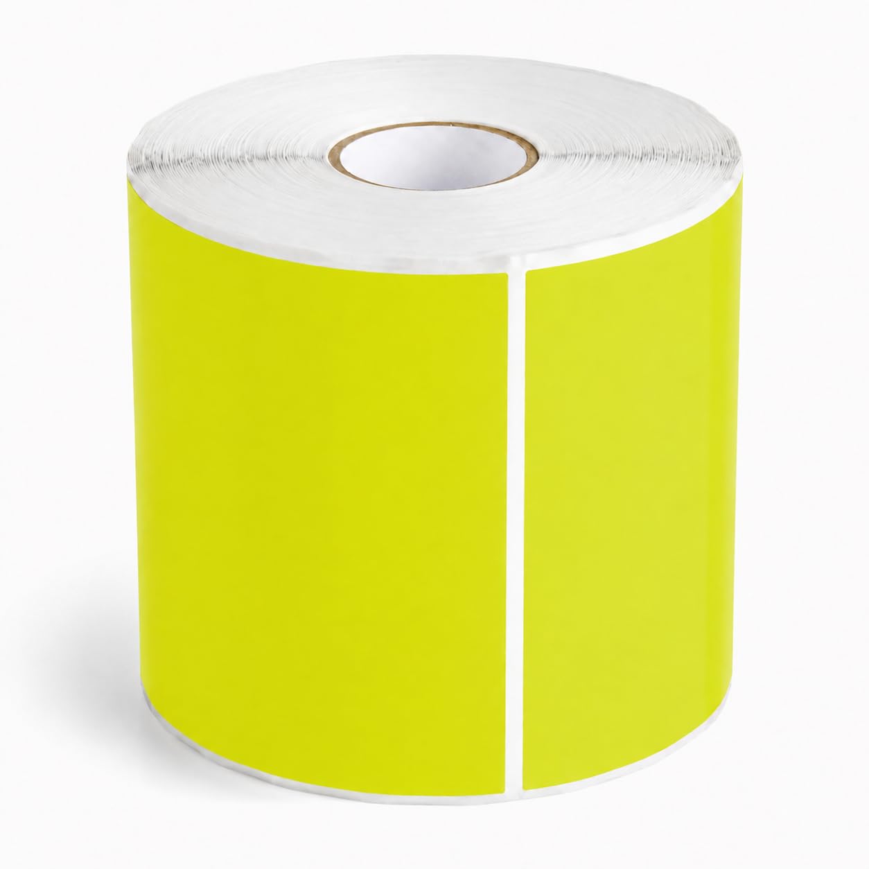 Glownary 5" x 7" Fluorescent Chartreuse Rectangular Inventory Labels