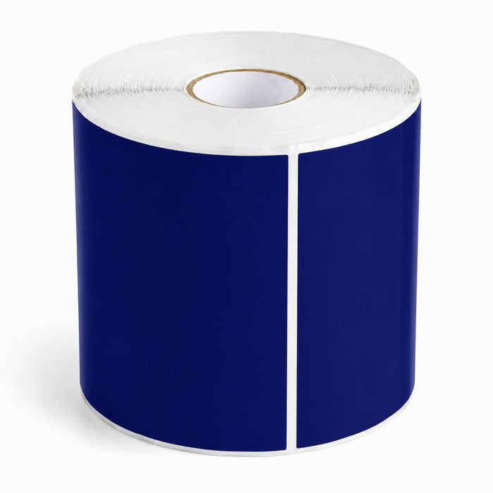 Glownary 5" x 7" Dark Blue Semi-Gloss Permanent Inventory Labels