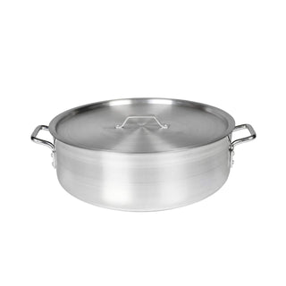 Thunder Group 35 Quart Aluminum Braiser with Lid