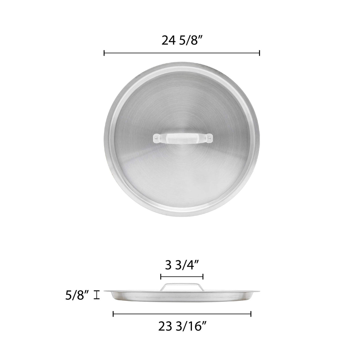 Thunder Group Stock Pot Lid, 160 Quart, Silver variation 7