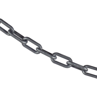 Mr. Chain Plastic Barrier Chain, Silver, 25 ft Length (30008-25)