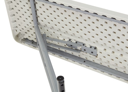 (2 Pack) National Public Seating 18" x 72" Heavy Duty Seminar Folding Table, Speckled Grey