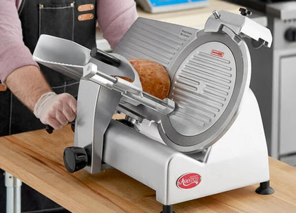 Commercial Meat Slicer, 12 Inch Blade, 1/3 HP Motor, Manual Gravity Feed