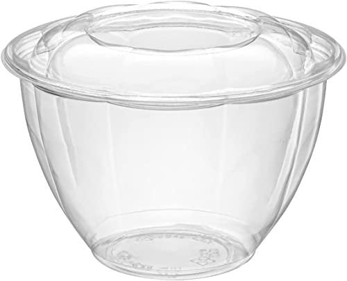 Glownary Plastic Salad Bowls With Airtight Lids