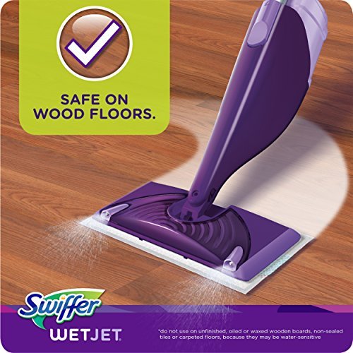 Swiffer WetJet Hardwood Floor Cleaner Spray Mop Pad Refill, Multi Surface, 24 Count