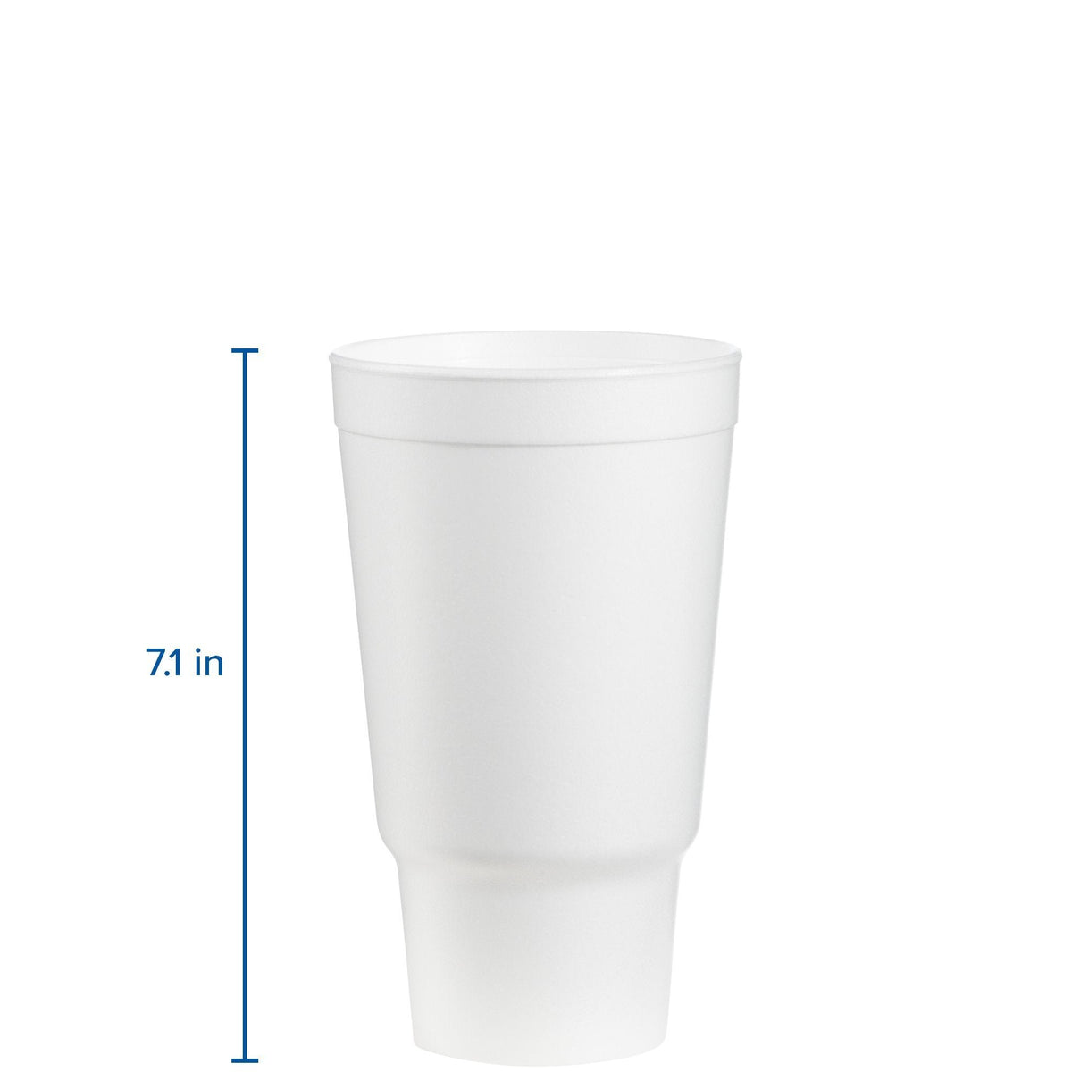 Dart 32AJ20 32 Oz Insulated Foam Cup, Polystyrene, White (Pack of 400)