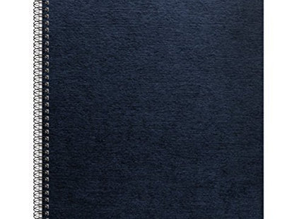 TableTop King 52098 8 1/2" x 11" Navy Linen Texture Binding System Cover - 200/Pack