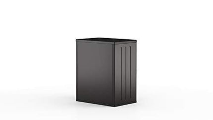 Suncast Commercial Heavy-Duty 9 Cubic Ft. Resin Storage Cabinet with Lockable Handles, Adjustable Metal-Reinforced Shelves for Garage or Workspace, Black, Made in The USA