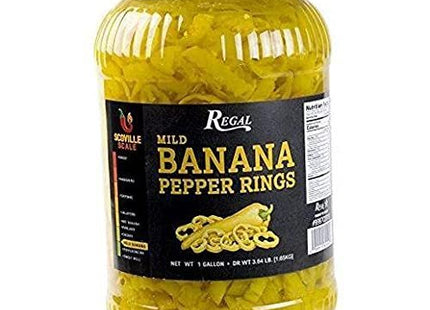 TableTop King Mild Banana Pepper Rings 1 Gallon - 4/Case