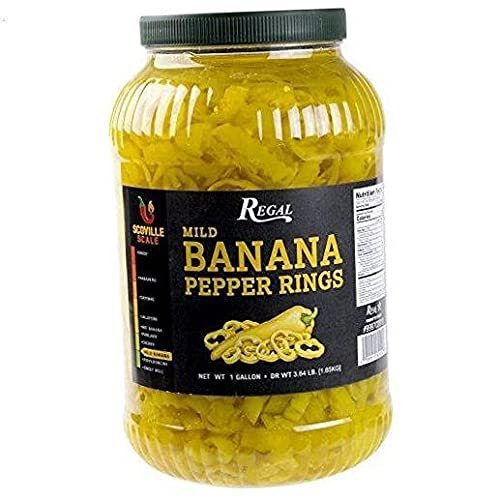 TableTop King Mild Banana Pepper Rings 1 Gallon - 4/Case