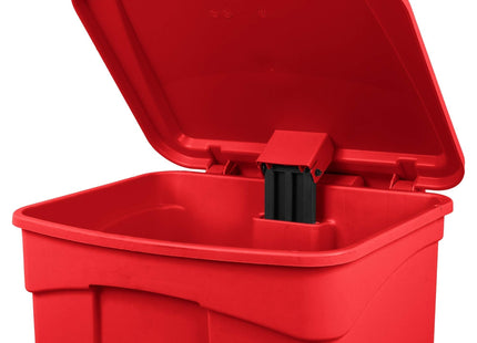 TableTop King 18 Gallon Red Rectangular Step-On Trash Can